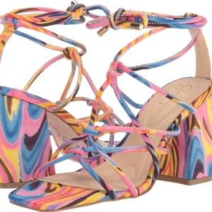 Jessica Simpson - Women's Ozias Lace Up Sandal Heeled - NWT SIZE 12